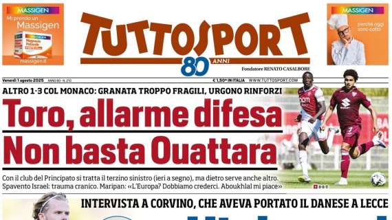 Tuttosport - "Hjulmand leader da Juve"