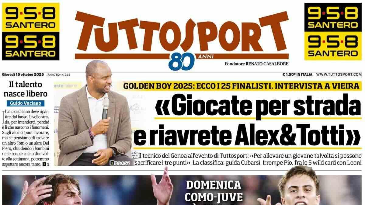 Domenica la sfida tra due talenti in ascesa. L'apertura di Tuttosport: "Paz-Yildiz futurshow"