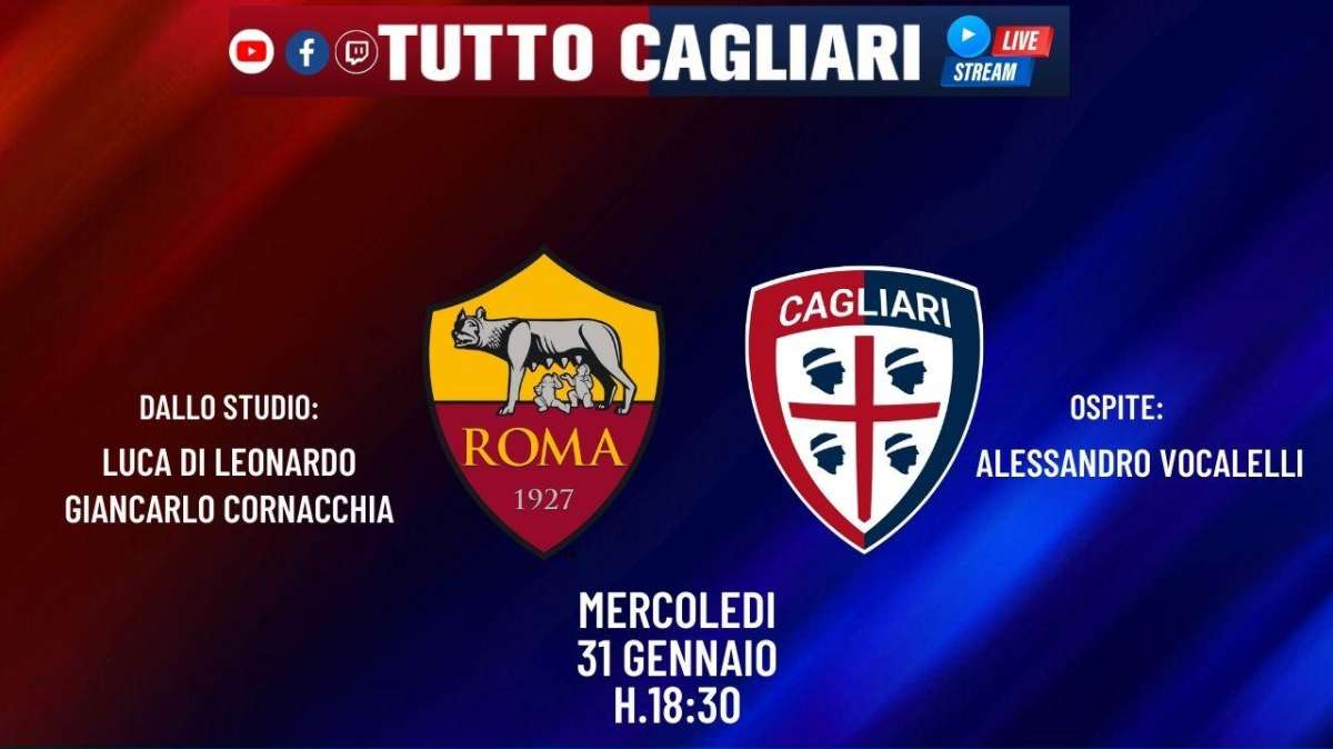 LIVE TC - Appuntamento con TuttoCagliari Live! Ospite Alessandro Vocalelli