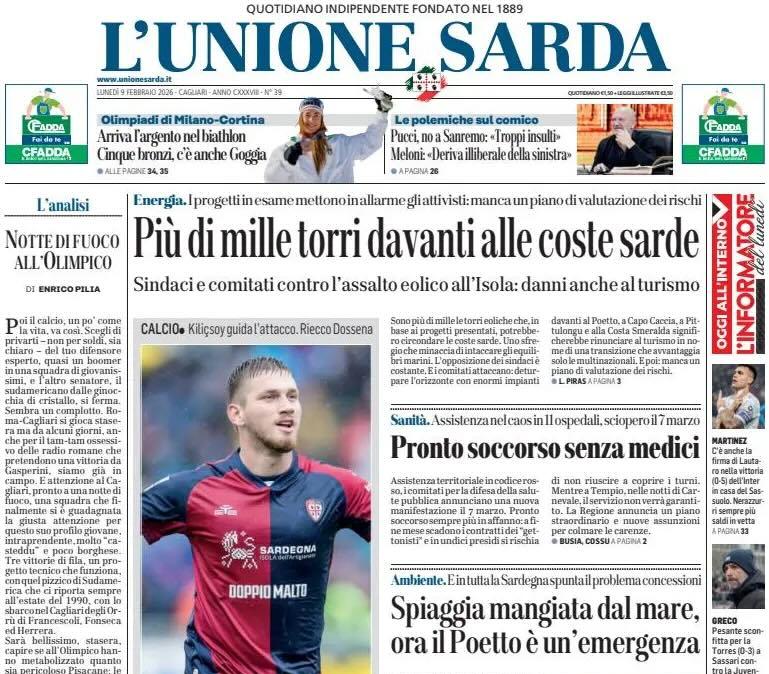 A caccia di un altro successo a Roma. L'Unione Sarda: "Provaci Cagliari, sai già come si fa"