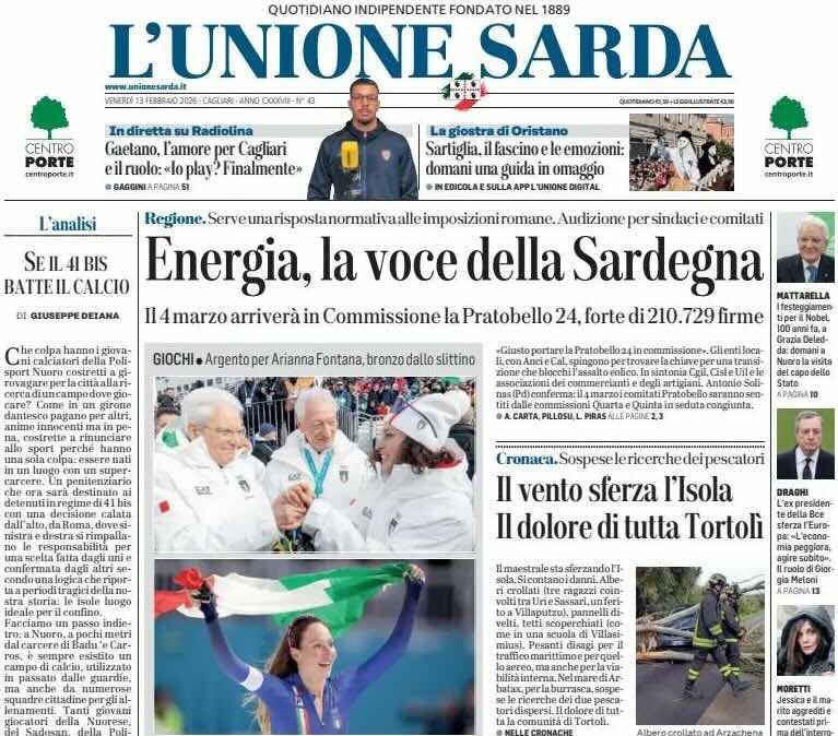 Nuova vita da play. L'Unione Sarda: "Gaetano, l'amore per il Cagliari e il ruolo"