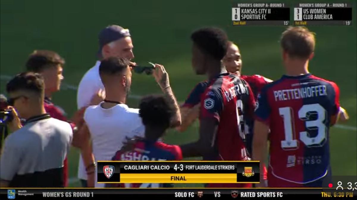 TST Tournament, Cagliari ai sedicesimi: Sau, Nainggolan e Facundo Setti stendono il Fort Lauderdale Strikers