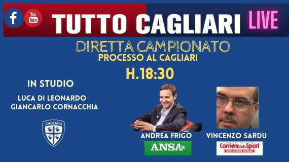 LIVE TC - Alle 18.30 appuntamento con Andrea Frigo e Vincenzo Sardu