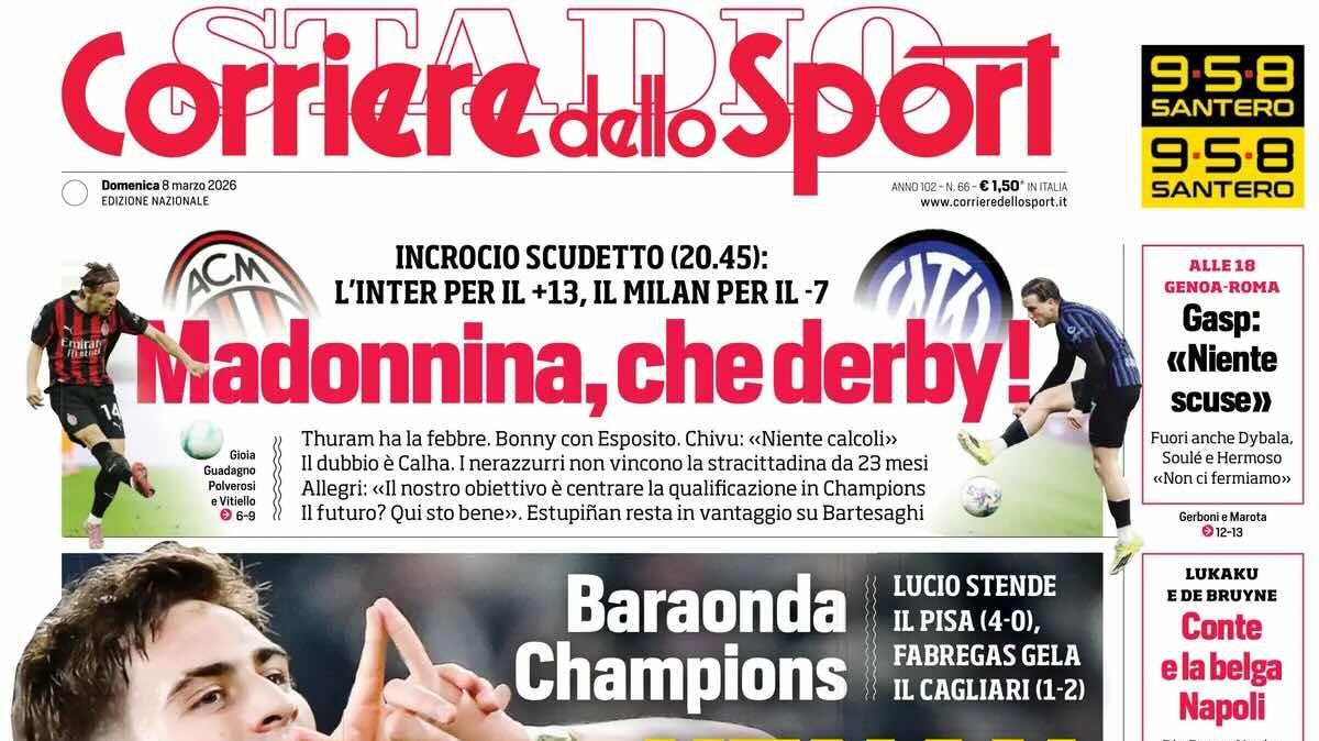 Baraonda Champions, Corsport: "Kenan anti-Cesc"