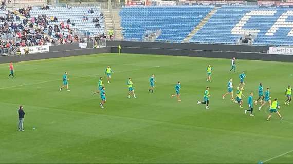 Allenamento del Cagliari a porte aperte: allenamento terminato. Giulini è presente