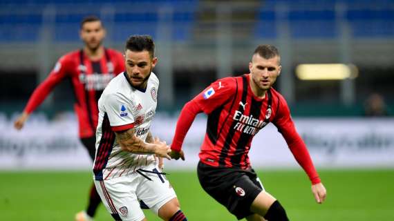 LIVE - Milan-Cagliari 0-0, grande prestazione dei rossoblù al Meazza