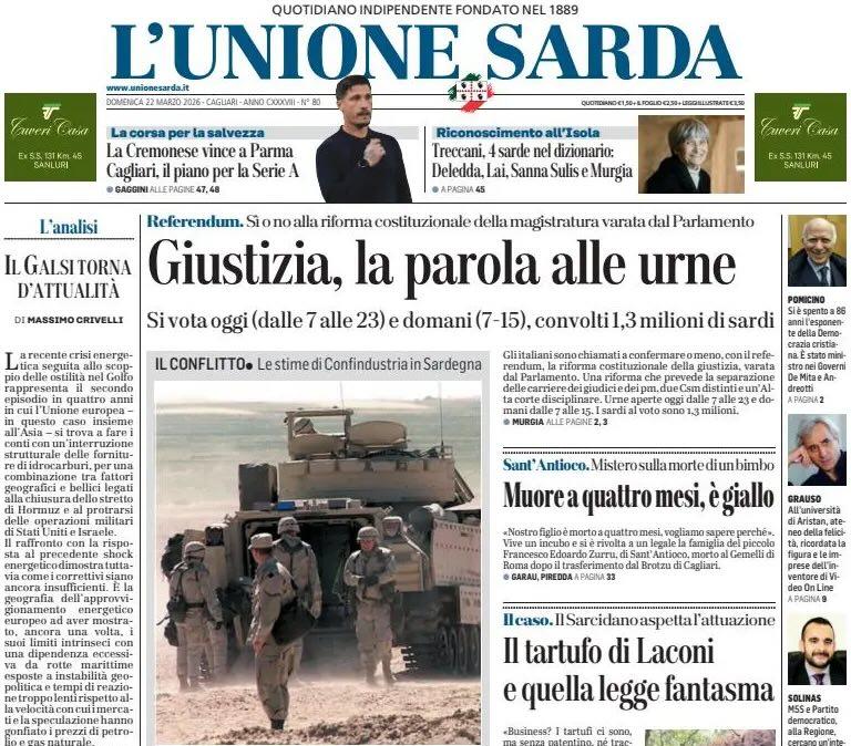 La Cremonese vince a Parma. L'Unione Sarda: "Cagliari, così rischi di metterti nei guai"