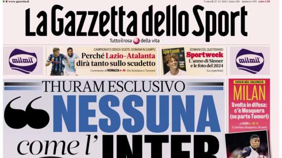 Gazzetta - "Nessuna come l'Inter"