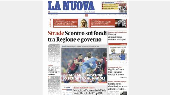 La Nuova Sardegna - Il Cagliari consegna lo Scudetto al Napoli