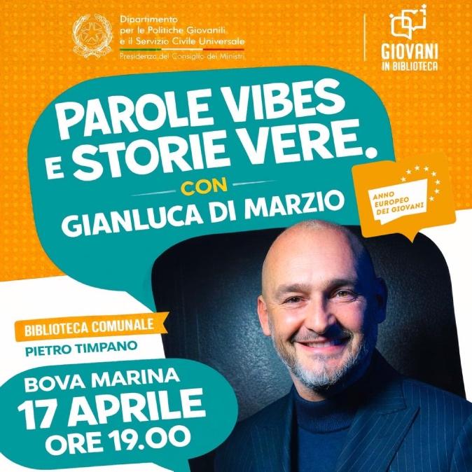 Progetto “Immagina”, a Bova Marina arriva Gianluca Di Marzio