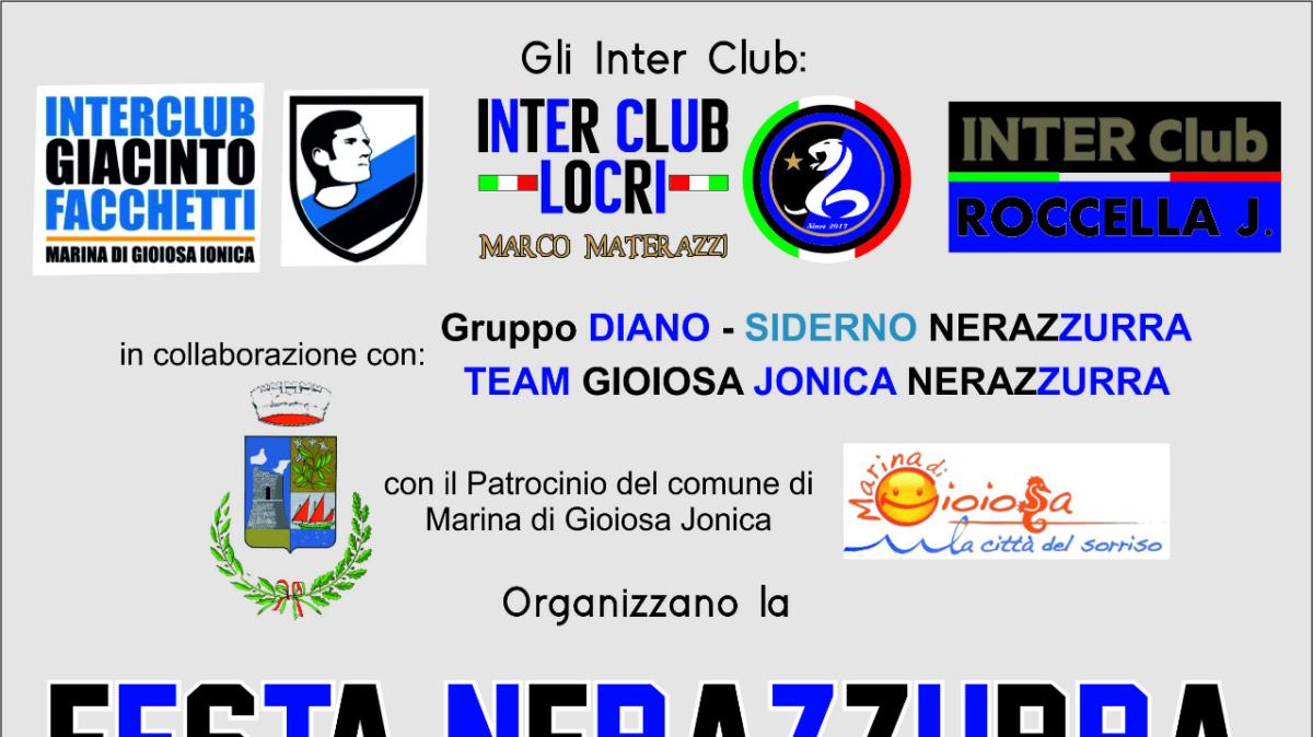 Festa Nerazzurra della Locride: il 17 maggio Marina di Gioiosa Jonica celebra l’Inter e i suoi campioni