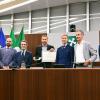 Riconoscimento regionale per il Como. Da Fontana premiato Ludi