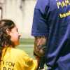 Partita papà-bambini, il Como offre materiale sportivo per la Casa Circondariale del Bassone