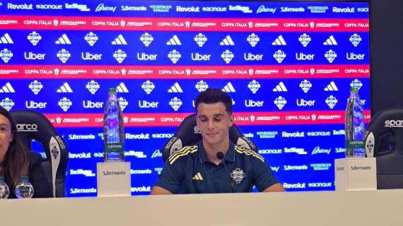 Como-Sudtirol, Douvikas in sala stampa: "Contento per i due gol ed il passaggio del turno"