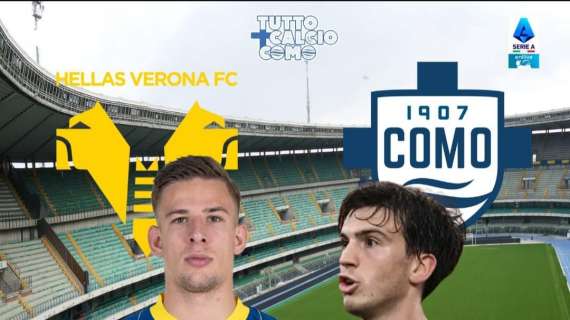 Lazovic risponde a Caqueret ed il Verona ferma il Como. 1-1 al Bentegodi
