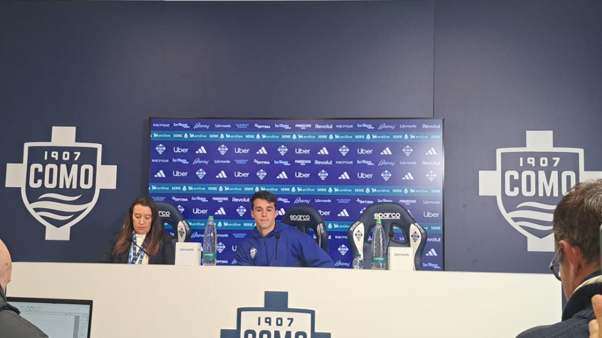 Como-Sassuolo, Douvikas in sala stampa: "Contento per il gol. Inter? Daremo il massimo"