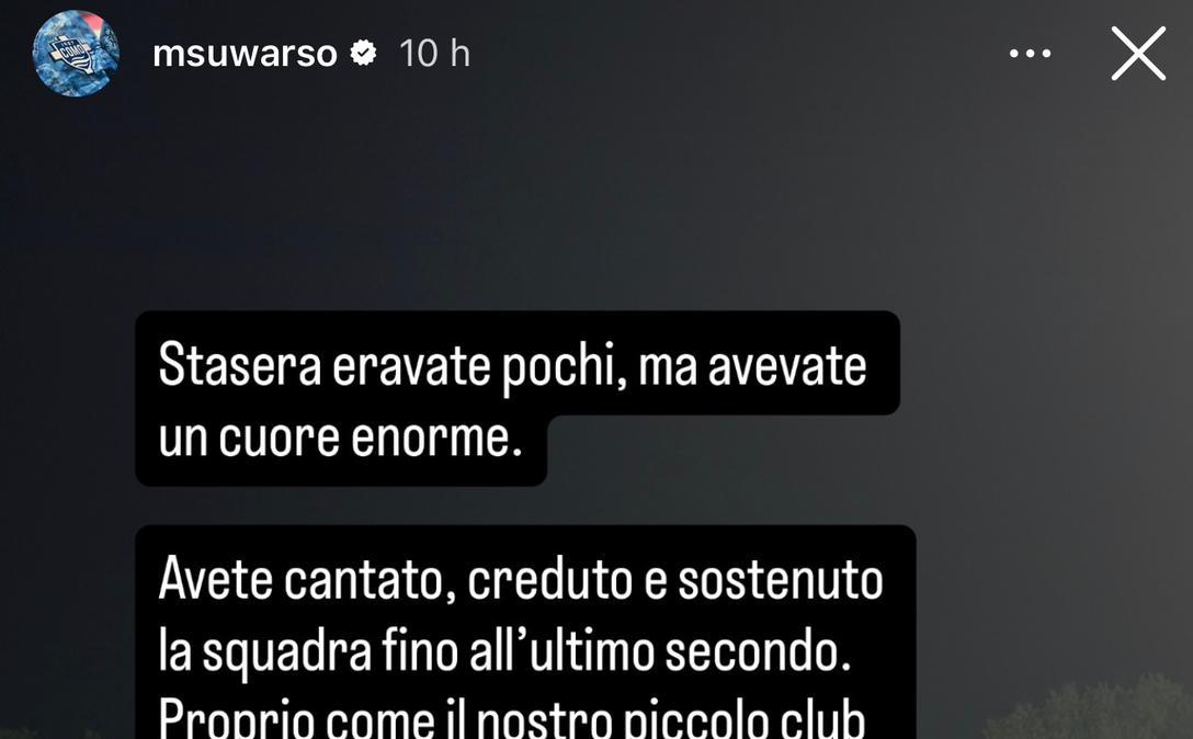 Suwarso carica il Como: “Il cuore vale più dei numeri”