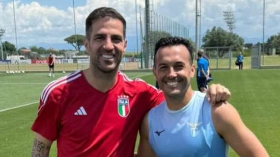 Fabregas fa visita a Pedro a Formello: "Sei molto grande"