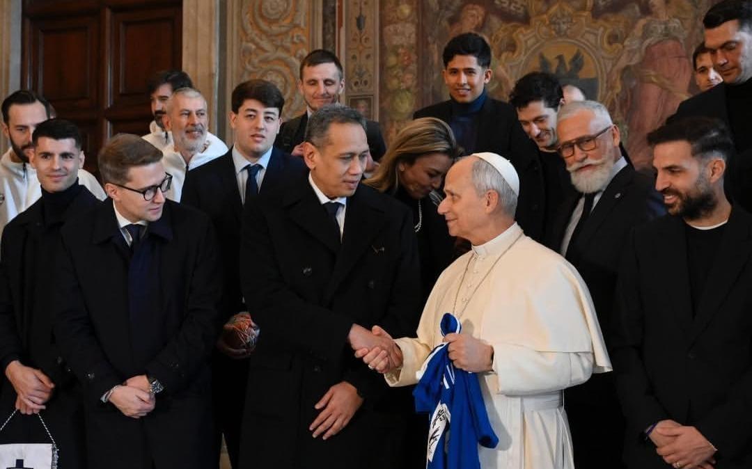 Il Como fa visita a Papa Leone XIV in Vaticano: il comunicato del club