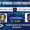 XXVIII memorial Cesidio Fabrizio. Stasera alle 21,00 in scena Priverno Palluzzi - Ceccano, per l' ultimo posto da assegnare per la semifinale. 
