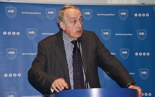 Il presidente LND Giancarlo Abete " Esistono norme imposte dall' Unione Europea, possono giocare anche 11 stranieri, come sta accadendo"