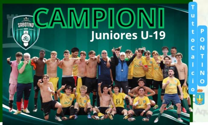 SABOTINO under 19 CAMPIONE   