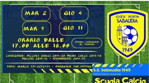 Sabaudia 1949 SCUOLA CALCIO   