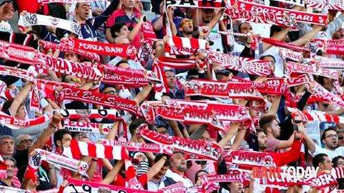 La sciarpata tifosi del BARI
