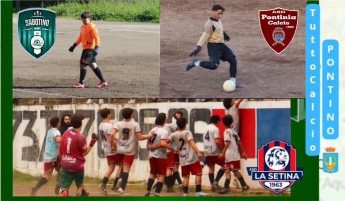 JUNIORES PROVINCIALE: Pontinia e LA Setina vittorie importanti. Sabotino lezione di Fair Play.  