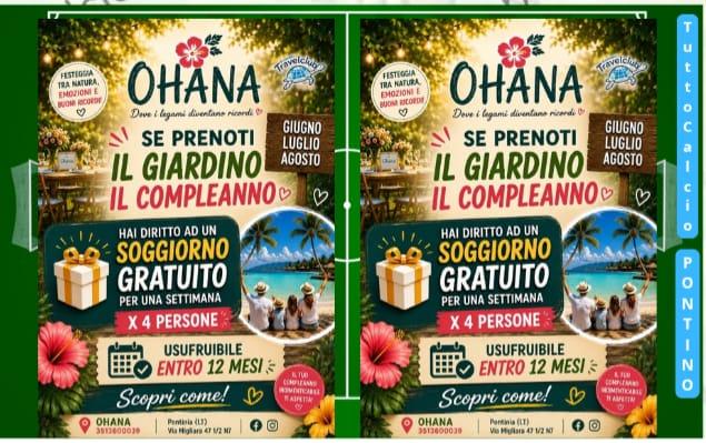 OHANA Soggiorno Gratuito  