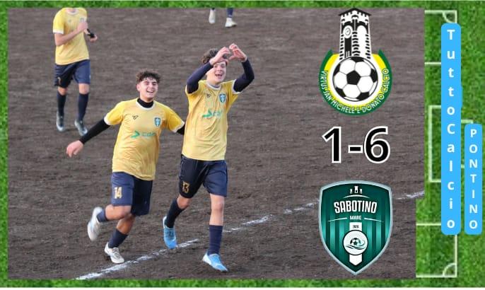 Juniores Provinciale: Academy Sabotino, altro sabato pomeriggio da sballo. I tecnici Fanti - Tomassi vanno in carrozza. 