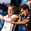 Reggiana-Bari 3-1: Moncini illude, poi il pareggio ed il rosso a Nikolaou mandano la squadra in crisi 