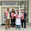 Bari, la squadra in visita pasquale al Policlinico della città