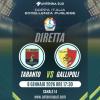 Taranto-Gallipoli, la semifinale di Coppa Italia Eccellenza in diretta esclusiva su Antenna Sud
