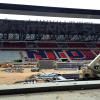 Stadio Iacovone, prende forma la scritta “TARANTO”