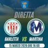 Barletta-Martina: le formazioni ufficiali del big match