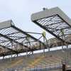 Taranto, stadio Iacovone: avviato lo smantellamento della copertura della tribuna