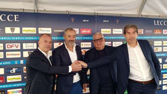 Lecce, la presentazione di mister Giampaolo: “Ho tanto entusiasmo, giocheremo con tre centrocampisti”