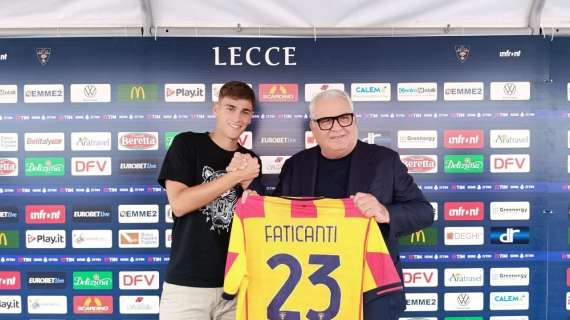 UFFICIALE - Lecce, Giacomo Faticanti passa alla Juventus: prestito oneroso con opzione