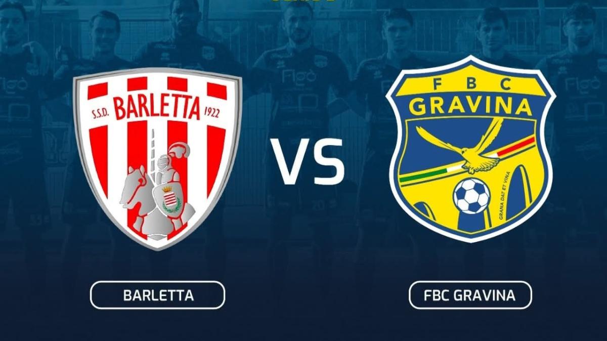 Le probabili formazioni di Barletta-Gravina: Per Pizzulli quattro cambi, Ragno conferma tutti 