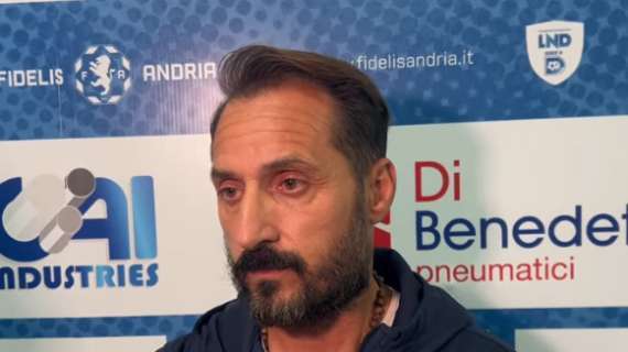 Fidelis Andria, Scaringella: “Primo tempo sarebbe potuto finire 0-0, sconfitta immeritata”