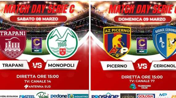 Trapani-Monopoli e Picerno-Cerignola: le dirette della Serie C del Gruppo Editoriale Distante