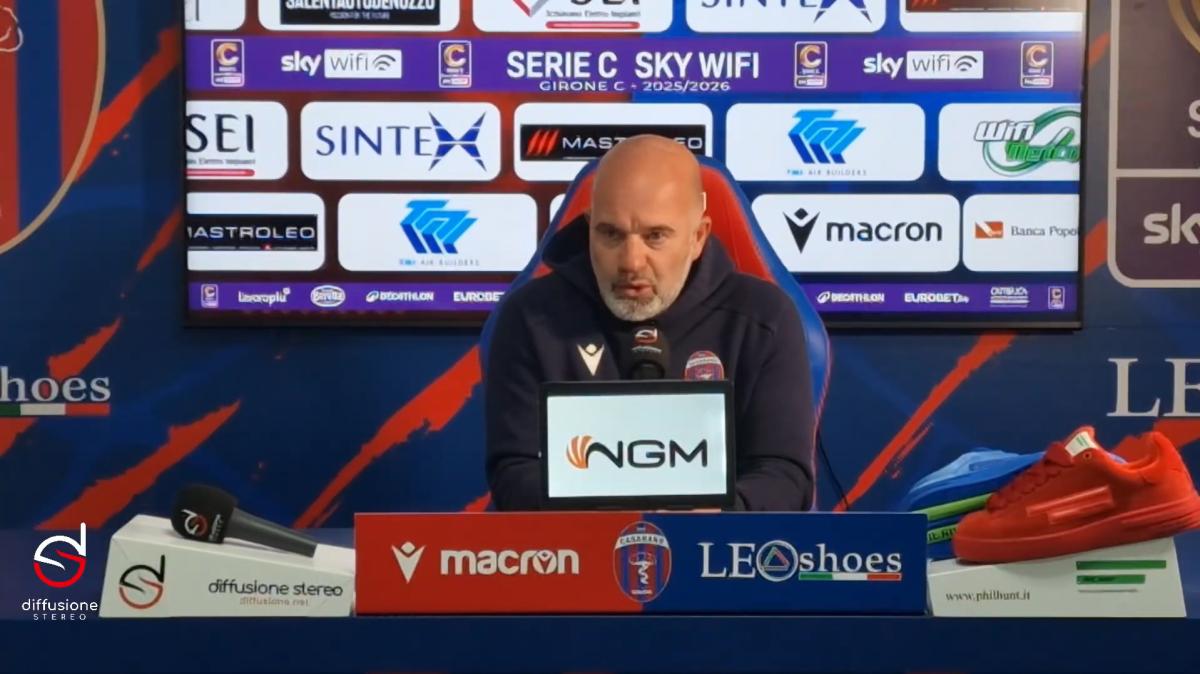 Casarano, Giampaolo: "Ripartiamo dalla prestazione di Salerno. Casertana squadra che difende bene"