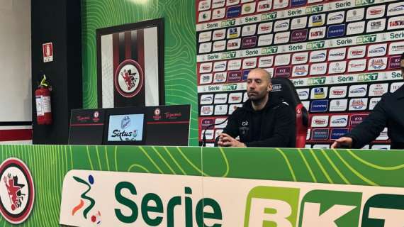 Benevento, Bucchi: "Nel primo tempo meglio. Gerbo? Non mi sembrava rigore"
