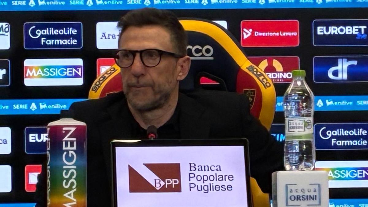 Lecce, Di Francesco: “Buona reazione ma meritavamo di più”