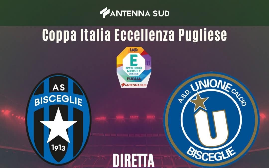 Coppa Italia Eccellenza pugliese : il derby di Bisceglie su Antenna Sud