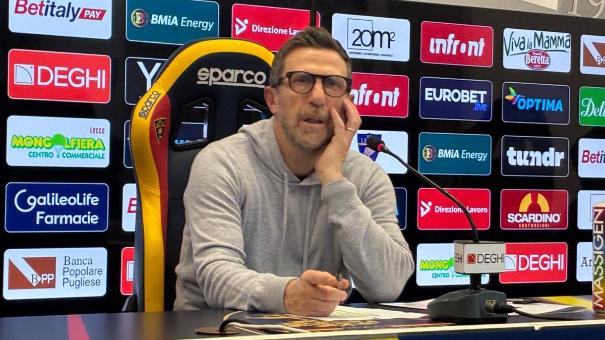 Lecce, Di Francesco: “A Cagliari servirà concentrazione, pronti con più soluzioni e spirito positivo”