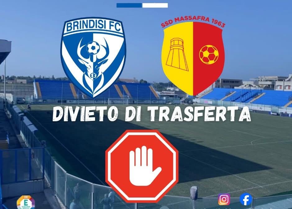 Eccellenza, vietata la trasferta di Brindisi ai tifosi del Massafra 