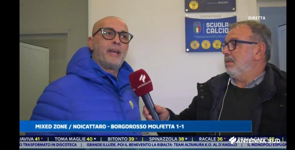Borgorosso Molfetta, Sigrisi: "Rammarico per aver preso il gol nel finale"