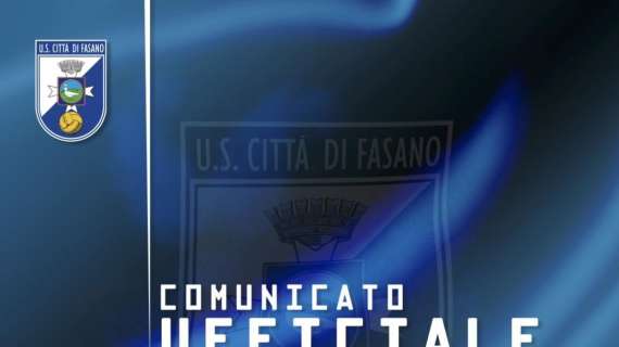 UFFICIALE - Fasano, ceduto in prestito un giovane centrocampista 
